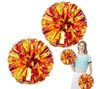Générique s Cheerleading - Pom Encouragement de l’équipe 2pcs,Cheerleading Squad - Pompons Amusants, Accessoire Costume pour fête, Danse, Sport pour Filles