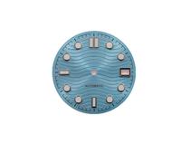 Générique S Logo 28.5mm wHaima 300 Cadran Rond à Clous sans Aiguilles, Mouvement NH35, Montre Lumineuse Verte, Accessoires de Modification(OP-949-1)