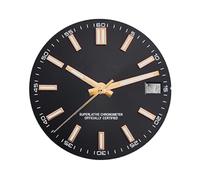 Générique S Logo NH35 Cadran 28.5mm Bleu Brillant Vert, Jaune, adapté aux Accessoires de Montre Mouvement