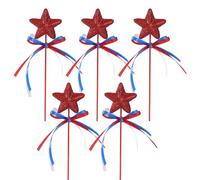 Générique s Magiques pour, Étoile Ange Pailletée, Jouet Fantaisie Pailleté 5 Pièces pour Filles Noël Anniversaire Fêtes Halloween Cosplay Spectacles Festifs