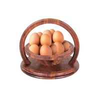 Générique s pliables pour noix à pain, pliable pour fruits secs - Corbeille à fruits pliable en bois à 4 cloisons circulaire - Boîte à collations en bois pour bonbons, et noix
