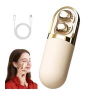 Générique S13 Vibration Massage Bluetooth Headphones, Bluetooth 6.0 Wireless Sleep Earbuds, Equipped with a Vibration Earphone Case, Provide Relaxation and Massage for Sleepings (Beige)