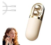 Générique S13 Vibration Massage Bluetooth Headphones, Bluetooth 6.0 Wireless Sleep Earbuds for Side Sleepers, Waterproof Vibration Case, Ideal for Leisure Sleep (Skin Color)