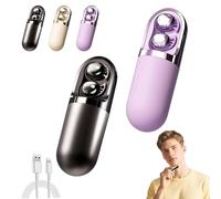 Générique S13 Vibration Massage Bluetooth Headphones, Bluetooth 6.0 Wireless Sleep Earbuds, Invisible Ear Plugs for Side Sleepers, Provide Relaxation and Massage for Sleepings (Black+Purple)
