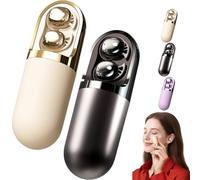 Générique S13 Vibration Massage Bluetooth Headphones, Invisible Ear Plugs for Side Sleepers, Waterproof Vibration Earphone Case, Provide Relaxation, Ideal for Use During Leisure Sleep (Beige+Black)