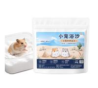 Générique Sable pour Hamsters Accessoire Cage Litière et Pot Petits Animaux | Sable De Bain Pour Petits Animaux Adapté Aux Chinchillas Gerbilles Souris Syriennes Bleu