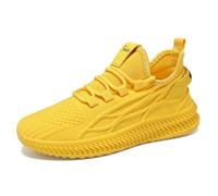 Générique Sabot Femme Lacets Baskets Femme Femmes Chaussures Adulte Femelle Longue Pantoufle Chaussettes pour Femmes D'été Couleur Unie sans Lacet Décontracté Bout Ouvert Plat Doux Jaune 37