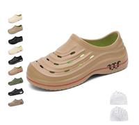 Générique Sabots Armadillo pour Femmes et Hommes, Chaussures de Cuisine Armadillo, Sabots Confortables et antidérapants, Chaussures de Cuisine pour infirmières (Khaki-1,40)