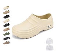 Générique Sabots Armadillo pour Femmes et Hommes, Chaussures de Cuisine Armadillo, Sabots Confortables et antidérapants, Chaussures de Cuisine pour infirmières (Beige,38)