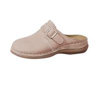 Générique Sabots Femme Confortable à Bout Fermé Chaussons D'été Antidérapantes Ouvert à L'arrière Sandales Orthopédiques Enfiler Mules Sabot Jardin Décontractées Pour Femmes,Rose or,40