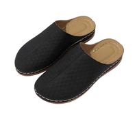 Générique Sabots Femme Confortable à Bout Fermé Chaussons D'été Antidérapants Semelle de Plage Chaussures Compensées Orthopédiques Mule Sabot Légères Respirantes Pour Femmes,Noir,40