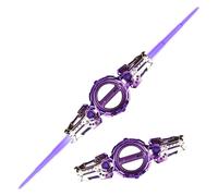 Générique Sabre D'épée Lumineux, Sabre Laser À Double Lame, 7 Couleurs Épées Électriques Rétractables À Double Tête for La Décoration De Fête Et Les Activités De Carnaval(Purple)