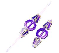 Générique Sabre Lase-r Rétractable avec Effets Sonores, LED Epee À Double Tranchant Rechargeable, Jouet Sabre Lase-r Rotatif Drole pour Enfant Et Adulte