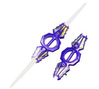 Générique Sabre Lase-r Rétractable avec Effets Sonores, LED Epee À Double Tranchant Rechargeable, Jouet Sabre Lase-r Rotatif Drole pour Enfant Et Adulte