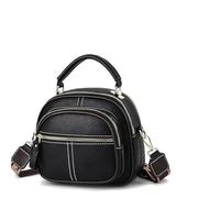 Générique Sac à bandoulière Bousalutend, sac à écharpe Bousalutend, COMPARTICS MULTIFONCTIONNELS classiques en cuir à large bandoulière (Black)