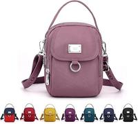 Générique sac à bandoulière convertible grande capacité oxford étanche sac de banlieue étanche à 2 sens sacs grande capacité (Rose)