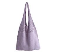 Générique Sac à bandoulière en crochet de coton,Sac à main de pour dames à la mode élastique - Summer Beach Crochet, avec un travail