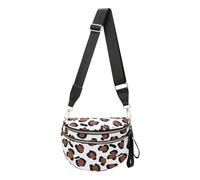 Générique Sac à bandoulière léopard à imprimé lait Design spacieux pour s'adapter à un article indispensable Bandoulière ajustable pour les grandes (A 31x22cm)
