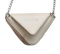 Générique Sac à bandoulière, sac à main en cuir | Petite chaîne d'embrayage Triangle en forme de bourse - Sac de messager d'embrayage à la mode pour portefeuille, clés