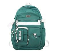 Générique Sac à bandoulière version coréenne du nouveau sac à dos décontracté de grande capacité pour hommes et femmes avec le même paragraphe Cartable pour élèves du cycle du (Green, One Size)