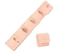 Générique Sac À Bijoux De Boucle Pliable Élégance Tendance | Petit Coffret Bijoux Colliers Bracelets Plage Vacances Mariage Lune De Miel Fille Rose