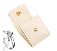 Générique Sac À Bijoux De Boucle Pliable Élégance Tendance | Petit Coffret Bijoux Colliers Bracelets Plage Vacances Mariage Lune De Miel Fille De couleur crème