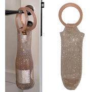 Générique Sac À Bouteille De Vin Poche Réutilisable À Poignée Strass | Housse De Transport Pour Bouteille Pour Champagne Fête Mariage Pique-Nique Dîner Cadeau