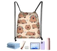 Générique Sac À Dos À Cordon Cartable Imperméable Capybara