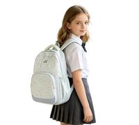Générique Sac à Dos à Ravissant pour Filles Idéal pour l'École Léger et Pratique Quotidien du Primaire Lycée Joli Modèle Bandoulière pour Élèves (Green, 31×14×41)