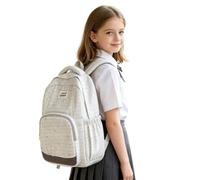 Générique Sac à Dos à Ravissant pour Filles Idéal pour l'École Léger et Pratique Quotidien du Primaire Lycée Joli Modèle Bandoulière pour Élèves (Grey, 31×14×41)
