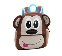 Générique Sac à dos animal pour cartable léger confortable bretelles réglables compartiment spacieux compagnon quotidien des tout-petits pour école et loisirs (Coffee, One Size)