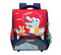 Générique Sac à Dos Animaux Dessin Animé Filles Garçons Maternelle École Léger Résistant Cartable Scolaire (Red, 30CM)