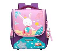 Générique Sac à Dos Animaux Dessin Animé Filles Garçons Maternelle École Léger Résistant Cartable Scolaire (Purple, 30CM)