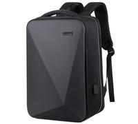 Générique Sac à dos antivol à coque rigide étanche pour ordinateur portable de 15,6"" avec port de charge USB, serrure TSA extensible pour homme, noir, Large, Sacs à dos