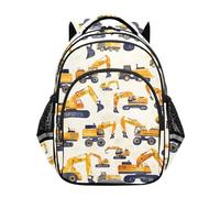 Générique Sac à Dos Aquarelle véhicules de Chantier pour Tout-Petits, garçons et Filles, Sac à Dos d'école, Sac à Dos de Voyage pour l'école Maternelle