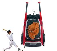 Générique Sac À Dos Baseball - Sac De Transport Batte, Sacs Équipement, Imperméable | Sacoche Sport Résistante avec Compartiment Chaussures Casque Gants pour Softball Match Entraînement