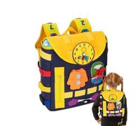 Générique Sac à dos Busy Toys - Feutre pour tout-petits | Jouet éducatif d'apprentissage en crèche, activités de développement préscolaire, équipement amusant Portable pour garçons, filles,