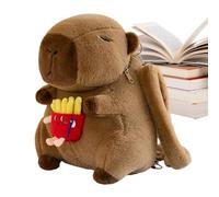 Générique Sac à dos Capybara pour filles garçons - Sac à dos animal | à main pour animaux en peluche à livres souple de grande capacité | pour, voyage d'une journée, école, Camping, pique-ni