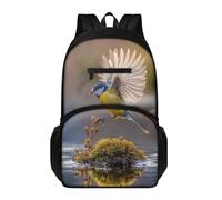 Générique Sac à Dos Collège Eau Animale Jaune Sac Ecole Léger de Grande Capacité Avec Poches Latérales Réglable Cartable Cadeau D'Anniversaire