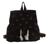 Générique Sac À Dos Coréen Élégant Spacieux Idéal Pour L'Automne L'Hiver Sac À Dos Polyvalent De Style Cabas Pour Une Utilisation Quotidienne (Black One Size)