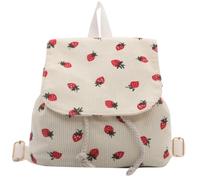 Générique Sac À Dos Coréen Élégant Spacieux Idéal Pour L'Automne L'Hiver Sac À Dos Polyvalent De Style Cabas Pour Une Utilisation Quotidienne (White One Size)