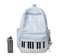 Générique Sac à dos de cabine Imprimé Piano Grande Capacité Pack Scolaire