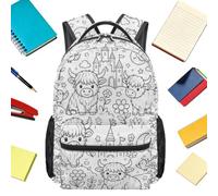 Générique Sac À Dos De Coloriage Cartable Étudiant DIY Imprimé Vache