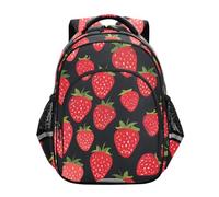 Générique Sac à Dos de Voyage à Motif Fraises Rouges pour Tout-Petits, garçons et Filles, Sac à Dos d'école, Sac à Dos de Voyage pour l'école Maternelle