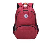 Générique Sac à dos d'école bleu marine pour garçons du primaire (3e à 6e année) et pour filles du collège (5 15 ans). (Red, One Size)