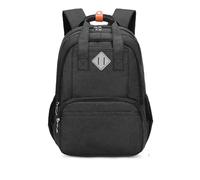 Générique Sac à dos d'école bleu marine pour garçons du primaire (3e à 6e année) et pour filles du collège (5 15 ans). (Black, One Size)