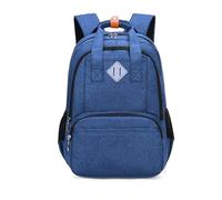 Générique Sac à dos d'école bleu marine pour garçons du primaire (3e à 6e année) et pour filles du collège (5 15 ans). (Blue, One Size)
