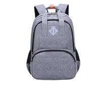 Générique Sac À Dos D'École Bleu Marine Pour Garçons Du Primaire (3E À 6E Année) Et Pour Filles Du Collège (5 À 15 Ans) (Grey One Size)