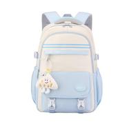 Générique Sac à dos d'école polyvalent et élégant style coréen grande capacité pour lycéens et collégiens unisexe idéal pour un usage quotidien (Blue One Size)