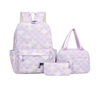 Générique Sac à dos dégradé étudiants avec à lunch et trousse Ensemble pratique pour collège lycée - camping tissu imperméable finition ignifuge uniforme scolaire (PP1, One Size)